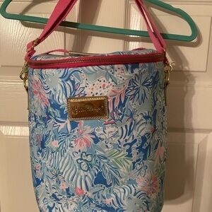 Lilly Pulitzer Blue Floral Women's Beach cooler Bag